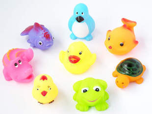 婴儿戏水玩具 会叫 会发声的各种可爱动物 宝宝洗澡必备 儿童玩具