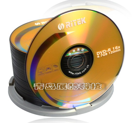 促销！铼德档案级DVD+R 16X 空白可刻录光盘 高端存储首选碟片