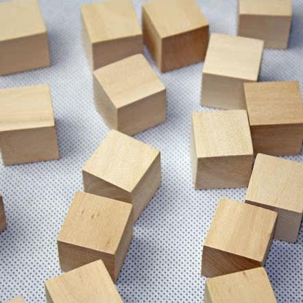 原木块 方木块40*40*40 建筑模型材料 diy手工制作 玩具 冰棍棒