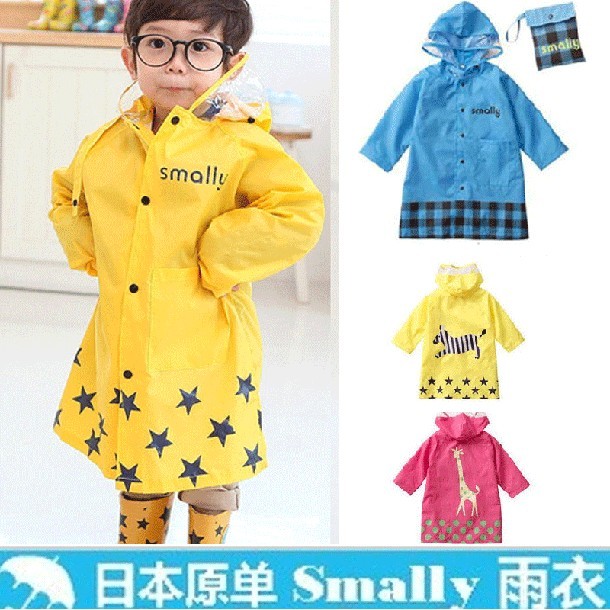 升级新款Smally儿童雨衣雨鞋套装韩国加厚男女童小孩学生雨衣