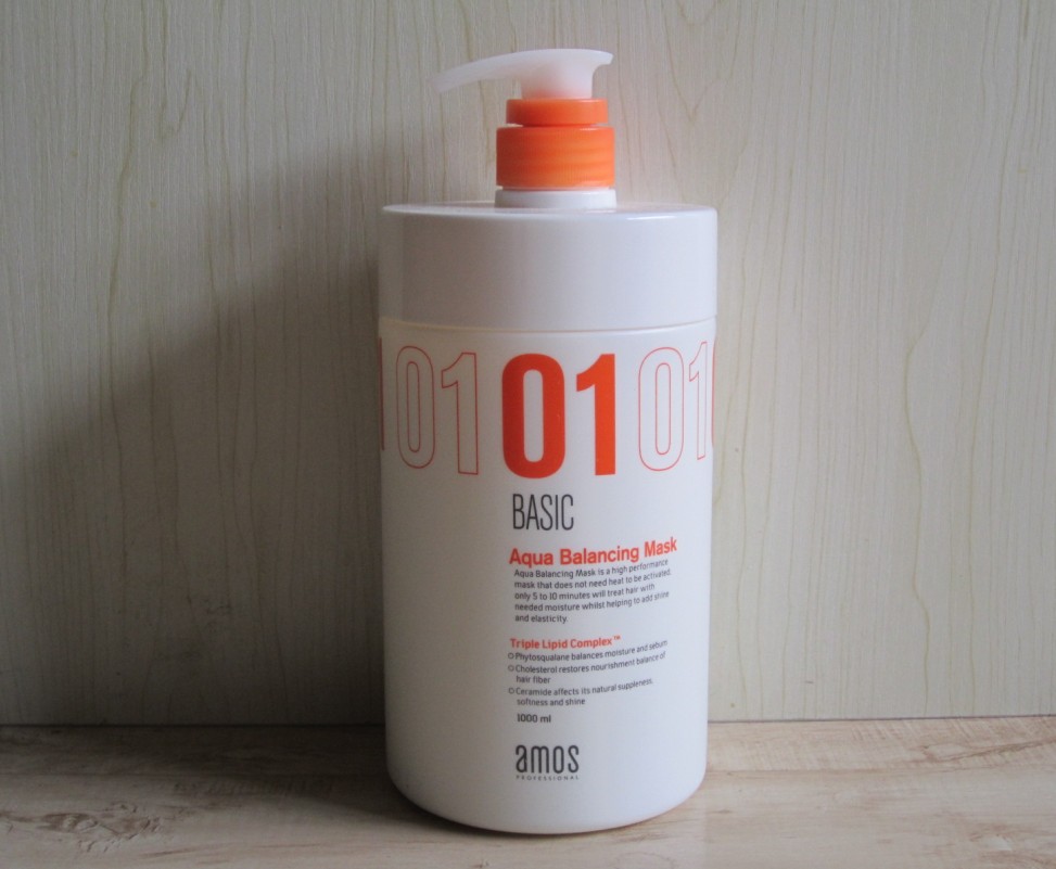 韩国美发第一品牌 爱茉诗AMOS水光保湿营养补水治疗发膜 1000ML