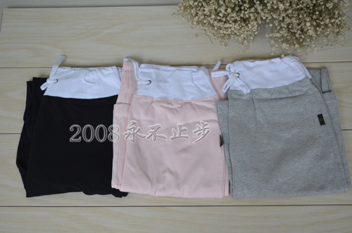 莱卡棉健身裤/瑜伽裤/日韩/练功裤 /广场舞运动裤黑色/粉色/灰色