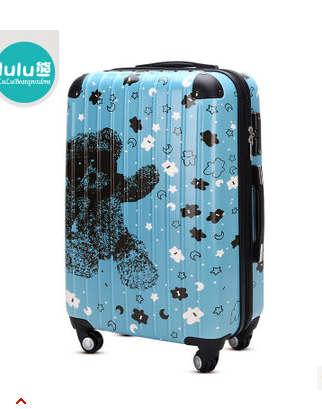 lulu熊正品特价abs+pc拉杆箱时尚万向飞机轮旅行箱男女登机行李箱