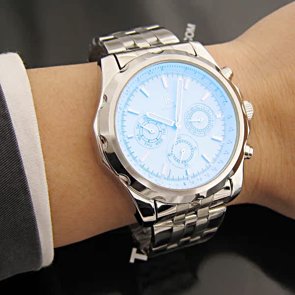 手表IK 阿帕奇手表男士品牌 三眼多功能全自动机械表 个性男表