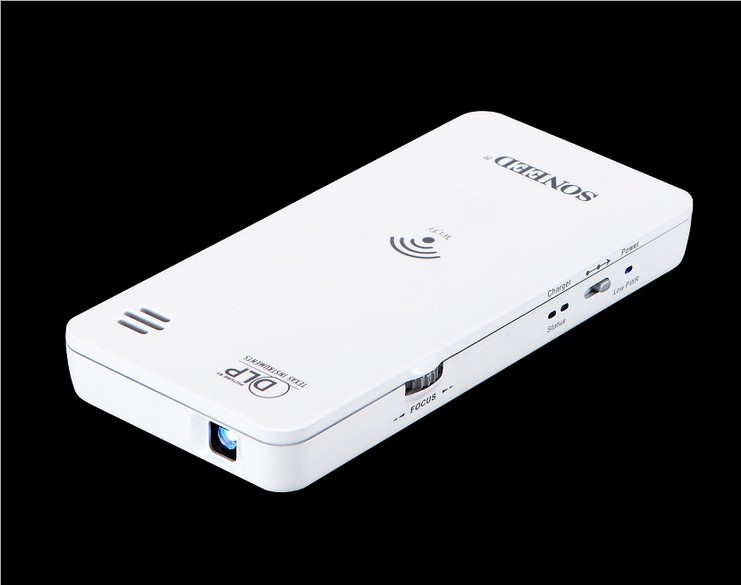 迷你无线WIFI高清微型家用迷你商务投影仪 三星HTC苹果手机投影机