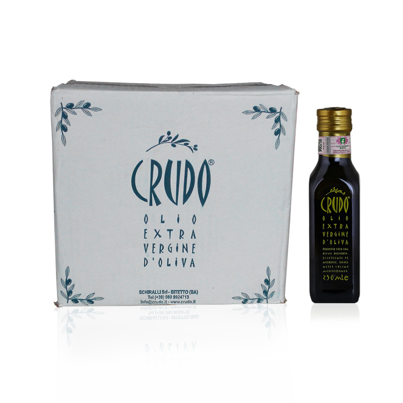 克鲁托意大利原装瓶进口extra virgin冷压庄园橄榄油包邮250mlx12