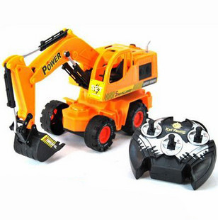 遥控挖机 挖掘机玩具 工程车玩具全能遥控挖土机控制遥臂