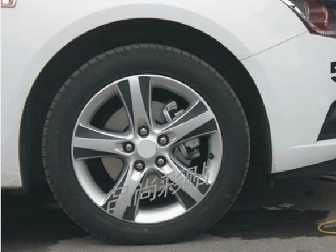 雪佛兰科鲁兹1.6T轮毂贴 专用汽车轮胎贴碳纤维 改装贴纸轮圈贴