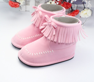 0-1岁冬季儿童雪地靴宝宝棉鞋儿童靴男女童靴保暖靴防滑