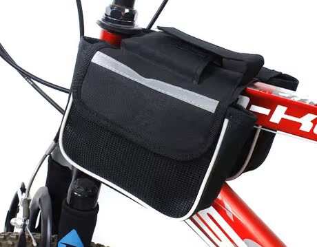 自行车包山地车梁包前上管包马鞍包可背四合一车前包骑行装备配件