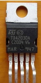 TDA2030A是德律风根生产的音频功放电路