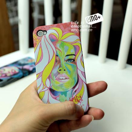 法国NoeTwo涂鸦艺术限量版iPhone4/4s手机保护壳 手机壳