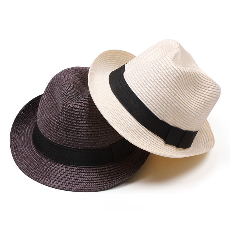 男女通用爵士礼帽 防晒沙滩帽 草帽 出行必备太阳帽 表演帽子批发