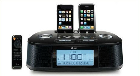 iLuv iMM-183  iPhone4 4S 双闹钟 振醒音箱 IPOD touch4 5 音响
