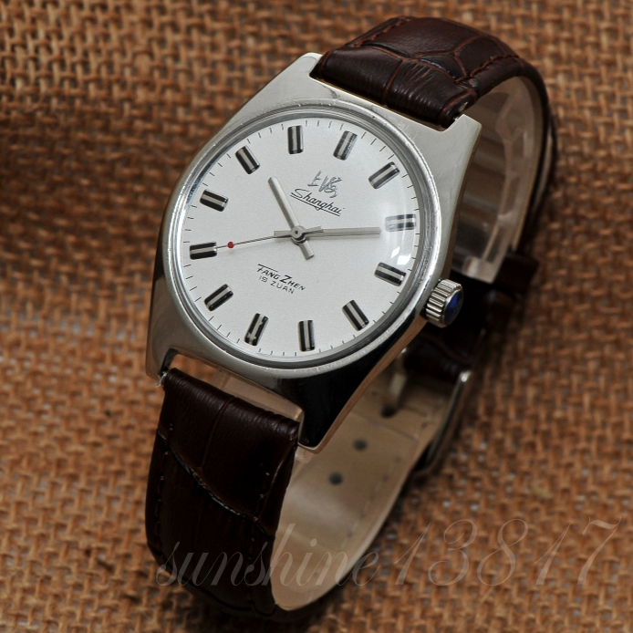 老上海牌手表库存正品7120型手动上链机械表男士品牌流行简约手表