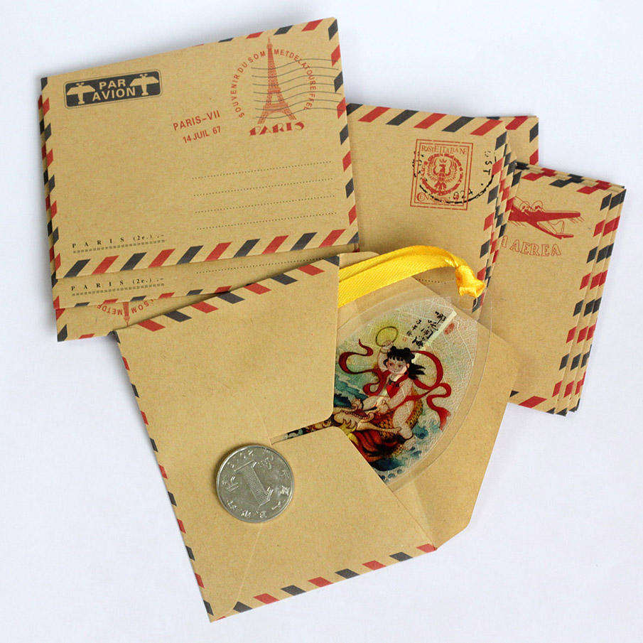 叶脉书签包装袋 韩国可爱迷你创意小信封 学生奖品毕业礼物纸袋