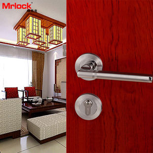 德国Mrlock 门锁 室内卧室房门锁把手 不锈钢实心 经典油压工艺