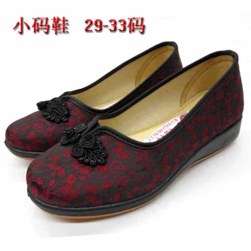 老北京布鞋女款妈妈鞋奶奶鞋老人鞋舒适绣花鞋小码29-33码女单鞋