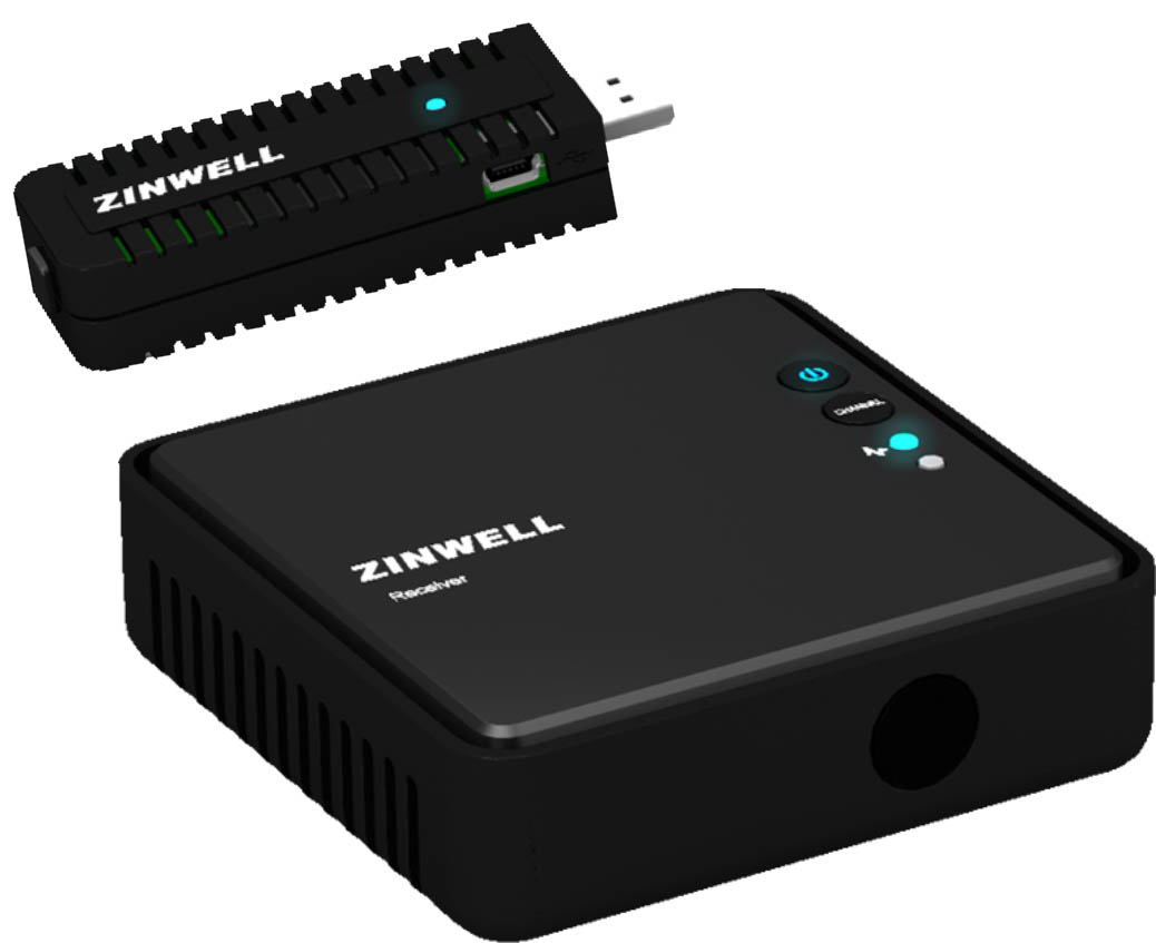 ZINWELL 台湾进口无线HDMI 高清 3D影音播放传输器 WHD-100 包邮
