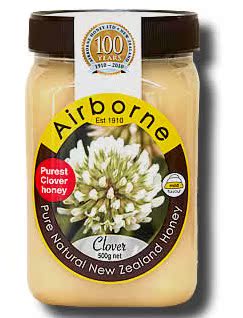 正品新西兰airborne苜蓿草蜂蜜500g清热润肺