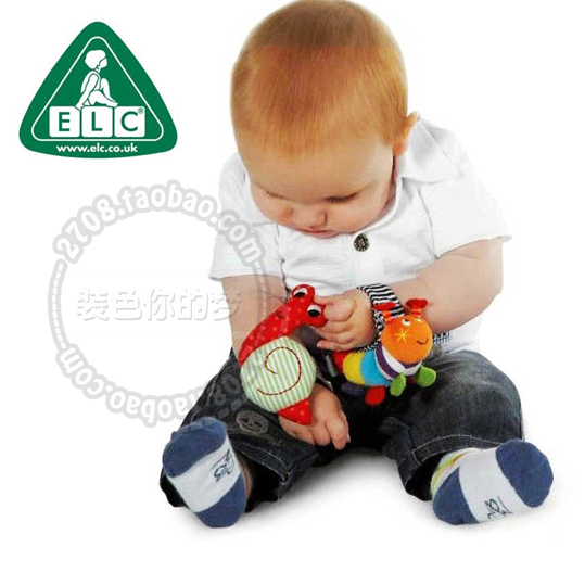 英国品牌可爱动物造型婴儿宝宝手铃游戏手腕带手表带 手摇铃玩具
