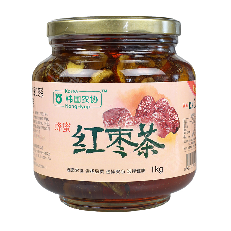 【包邮】正品原装进口韩国农协蜂蜜红枣茶1kg 红枣茶1000g