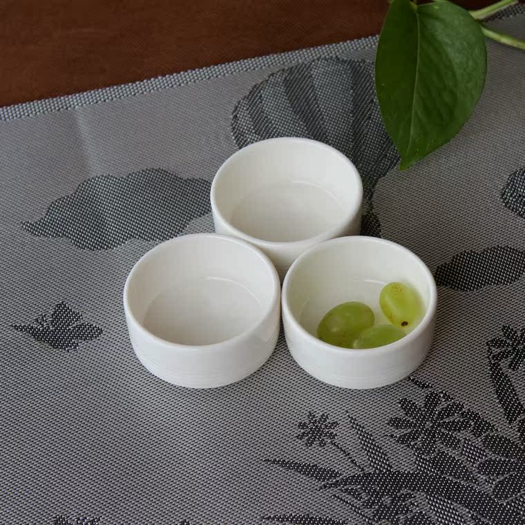 LZ圆形创意条纹小碟子陶瓷调味碟厨房酒店餐厅酱醋碟