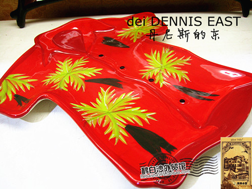 dei DENNIS EAST丹尼斯的东早餐盘 装饰盘 糕点盘 夏威夷风情服饰