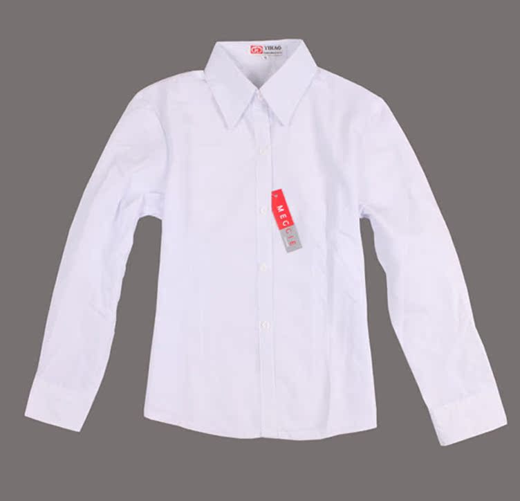 【布樱子】女修身白衬衫日本JK制服收腰修身显瘦长袖白衬衫挽袖款