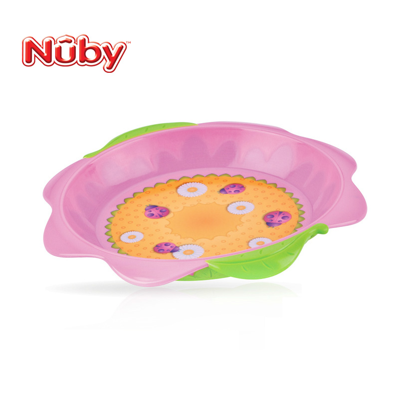 美国nuby努比儿童宝宝婴儿小花餐具餐碗零食盒碗勺特价促销