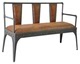 LOFT美式乡村复古铁艺PU皮沙发三人沙发沙发椅现代欧式皮艺长椅