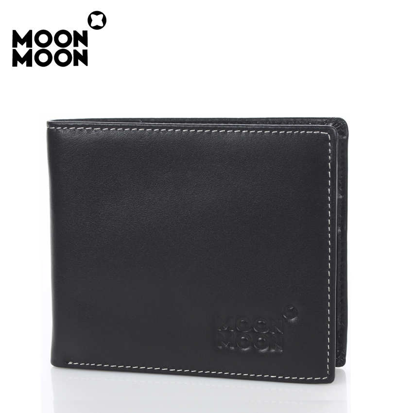 Moonmoonox/摩豆卡斯 www012003-1 新款热销高档短款牛皮男士钱包