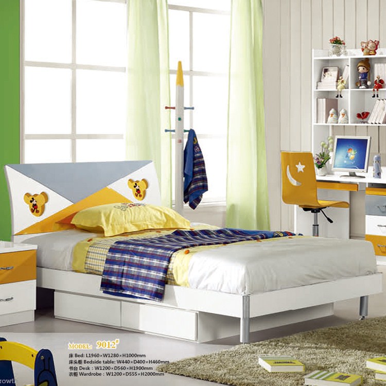 儿童套房迪士尼儿童家具公主床儿童床男孩女孩1.2米老鼠卡通床