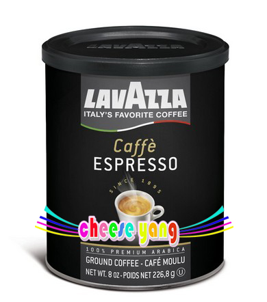 【进口包邮】Lavazza拉瓦萨Caffe Espresso 意式浓缩 咖啡粉 226g