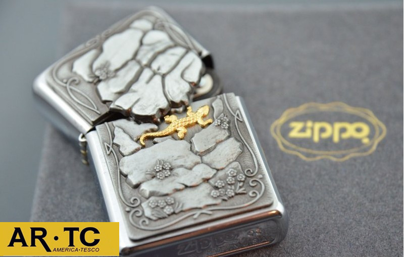 德国代购zippo 原装正品Zippo打火机 壁虎避祸打火机珍藏版限量版