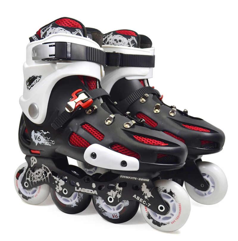 V6轮滑鞋成人溜冰鞋成年旱冰鞋平花鞋新手直排轮滑冰鞋花式鞋
