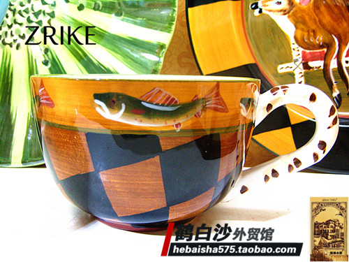 ZRIKE大碗杯 咖啡杯 森林系列 S.RIGGSBEE WHIE 墨西哥风格