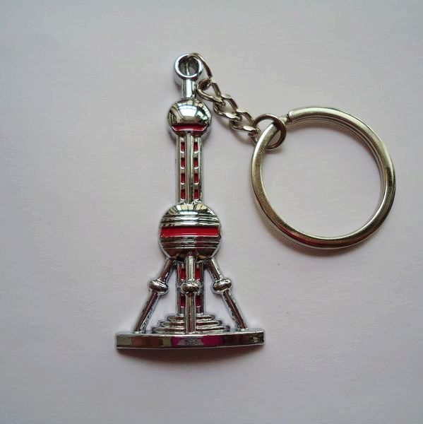 上海风景 东方明珠塔 金属材质钥匙扣 钥匙圈 旅游纪念礼品买5送1