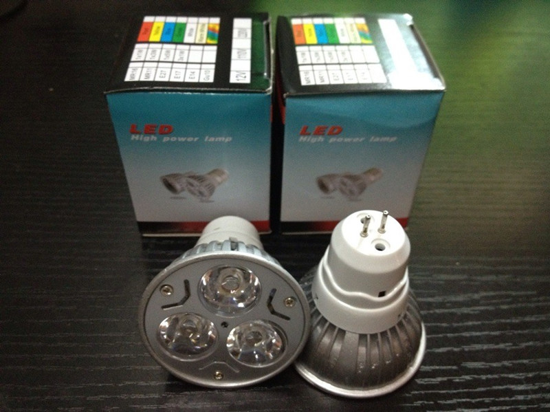 LED灯杯 插脚灯杯 MR16 射灯 220V/3V 3*1W LED光源 节能光源灯杯
