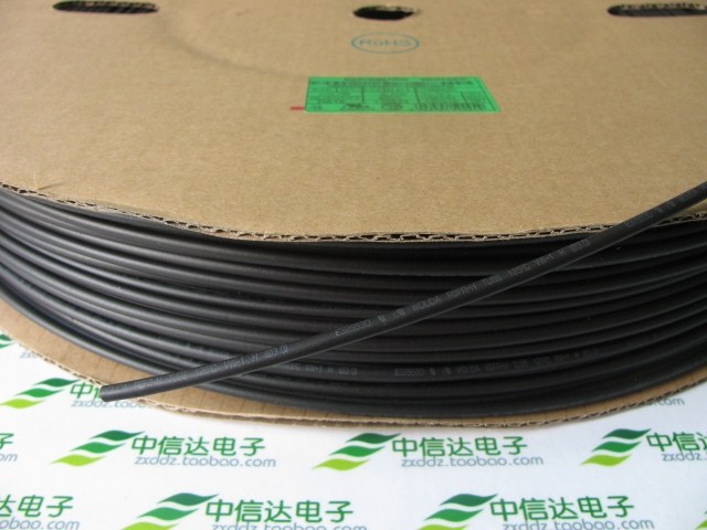 高品质WOER热缩管 绝缘管（阻燃） Φ4.0（4mm）黑色（5米）