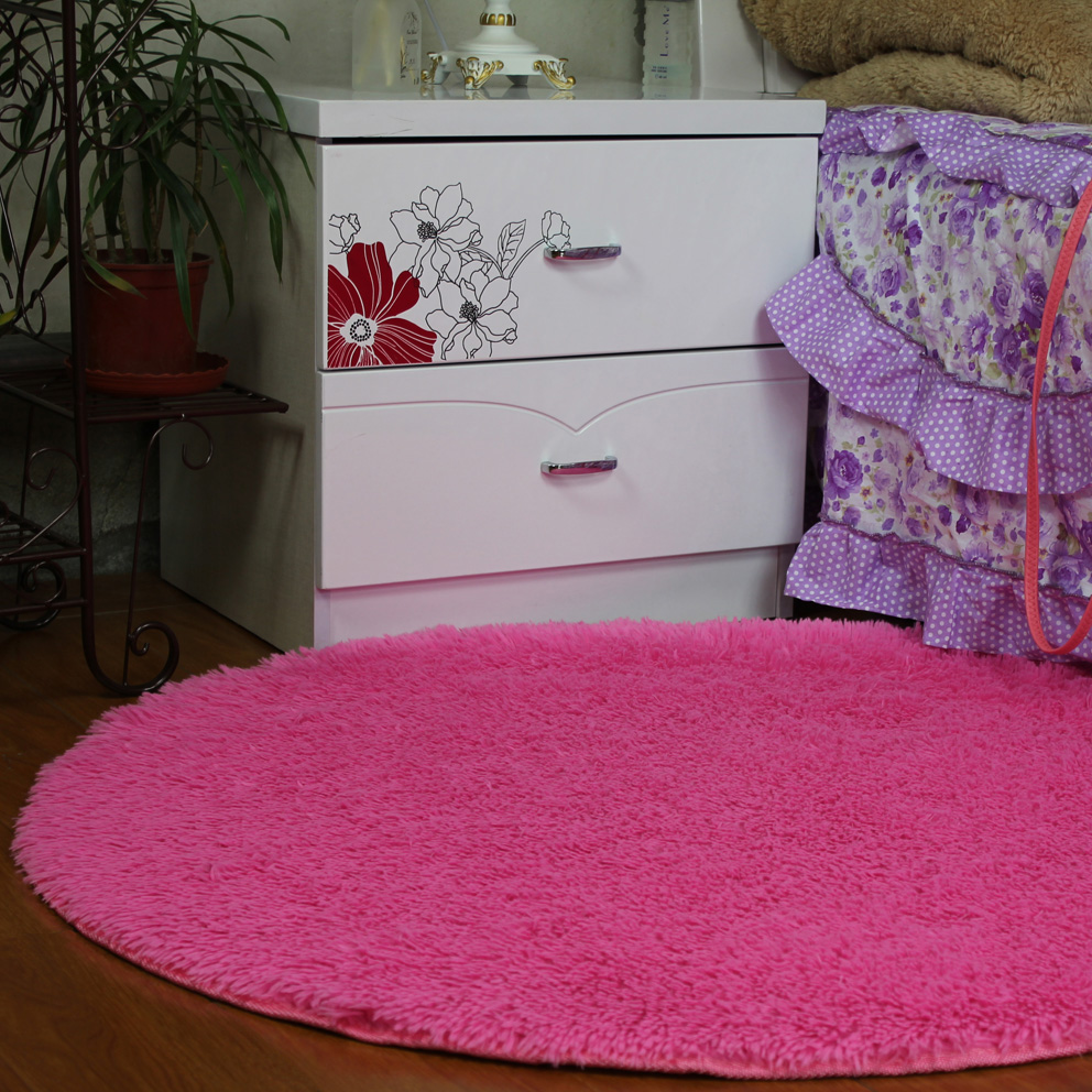 郑多燕 瑜伽健身圆形垫 客厅卧室床边地毯可爱吊篮地垫 电脑椅垫