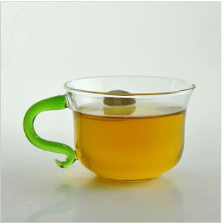 花茶杯耐热玻璃品茶杯 加厚功夫茶具小品杯 单层玻璃杯带把水杯