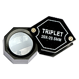 黑六角 20X20.5mm 便携珠宝镜 放大镜 珠宝放大镜首饰加工设备
