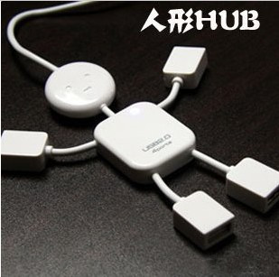 平板电脑配件 可爱人形USB扩展HUB USB2.0 HUB分线器 配设备用