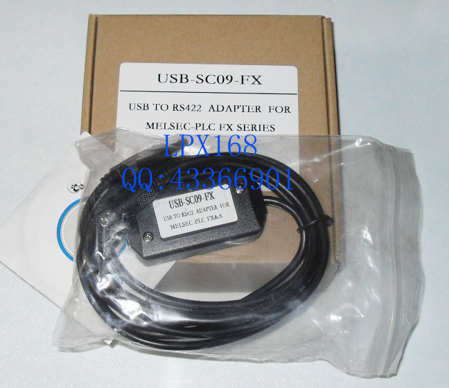 三菱数据线 三菱FX系列专用编程电缆 三菱PLC下载线USB-SC09-FX