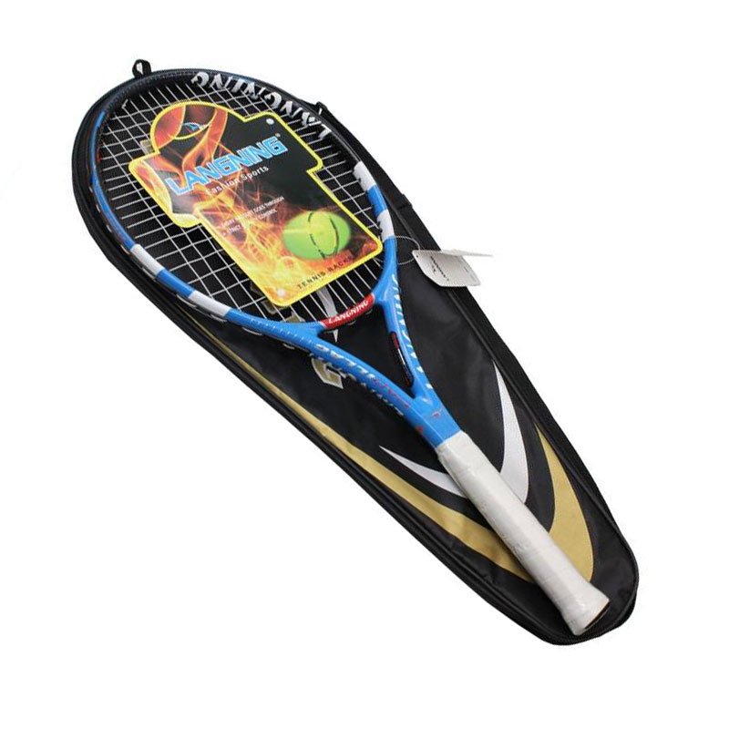 网球拍正品初学单人套装朗宁男女士碳素训练超轻网拍特价全国包邮