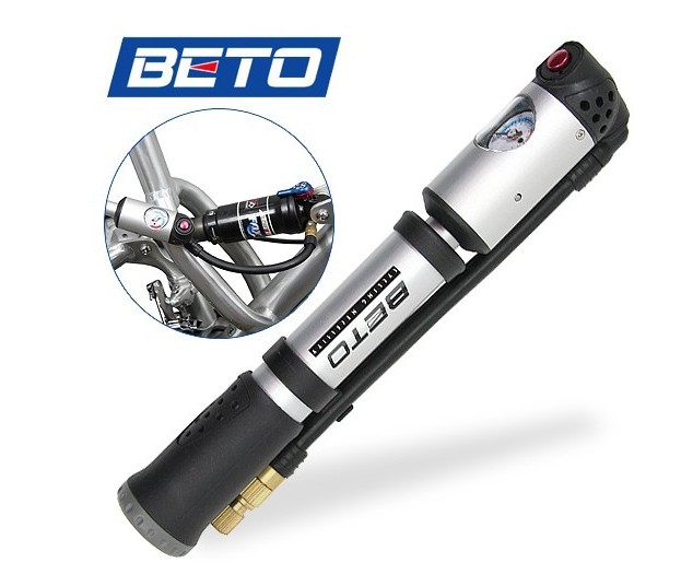 正品台湾BETO MP-036 高低压2合1避震器/轮胎打气筒 带软管拧式头