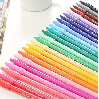 销售过千 日韩国文具 24色慕娜美 彩色笔/水性笔
