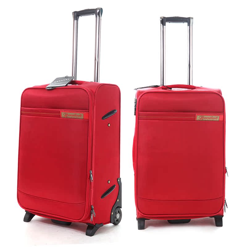 红色拉杆箱女士旅行箱结婚行李箱拖箱包20寸登机箱24寸28寸托运箱