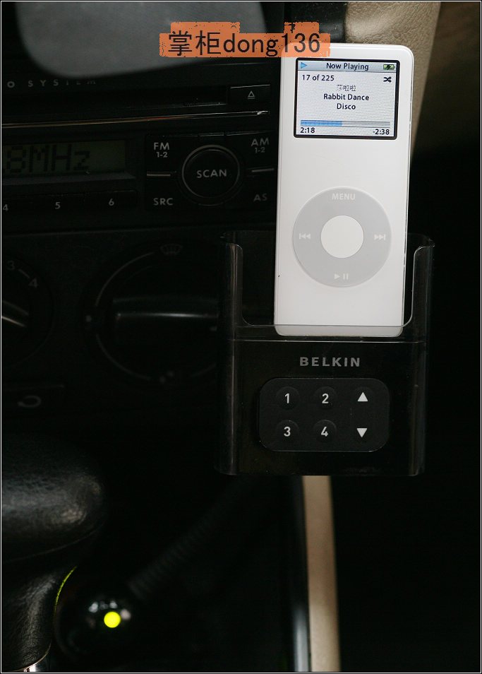 原装贝尔金车载FM发射器iPod f8z049,iphone 4 4S可用,BH1415F